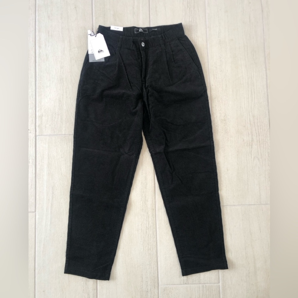 NWT Quicksilver corduroy black pants